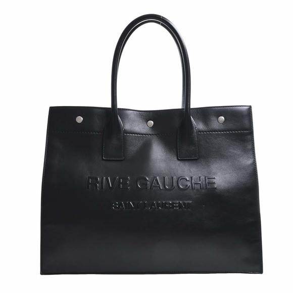 Saint Laurent Rive Gauche Small Tote Bag Black - Picture 1 of 7